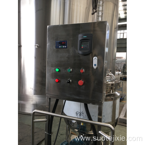 Stainless steel container heating mixing tank